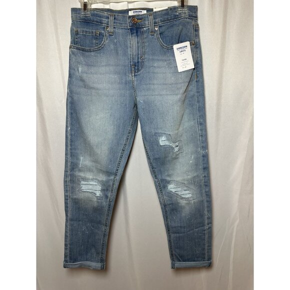 Levi's Tapered Distressed Ripped/Patched Super Flex Adjust Waist Girls 14 Jeans - Picture 2 of 16